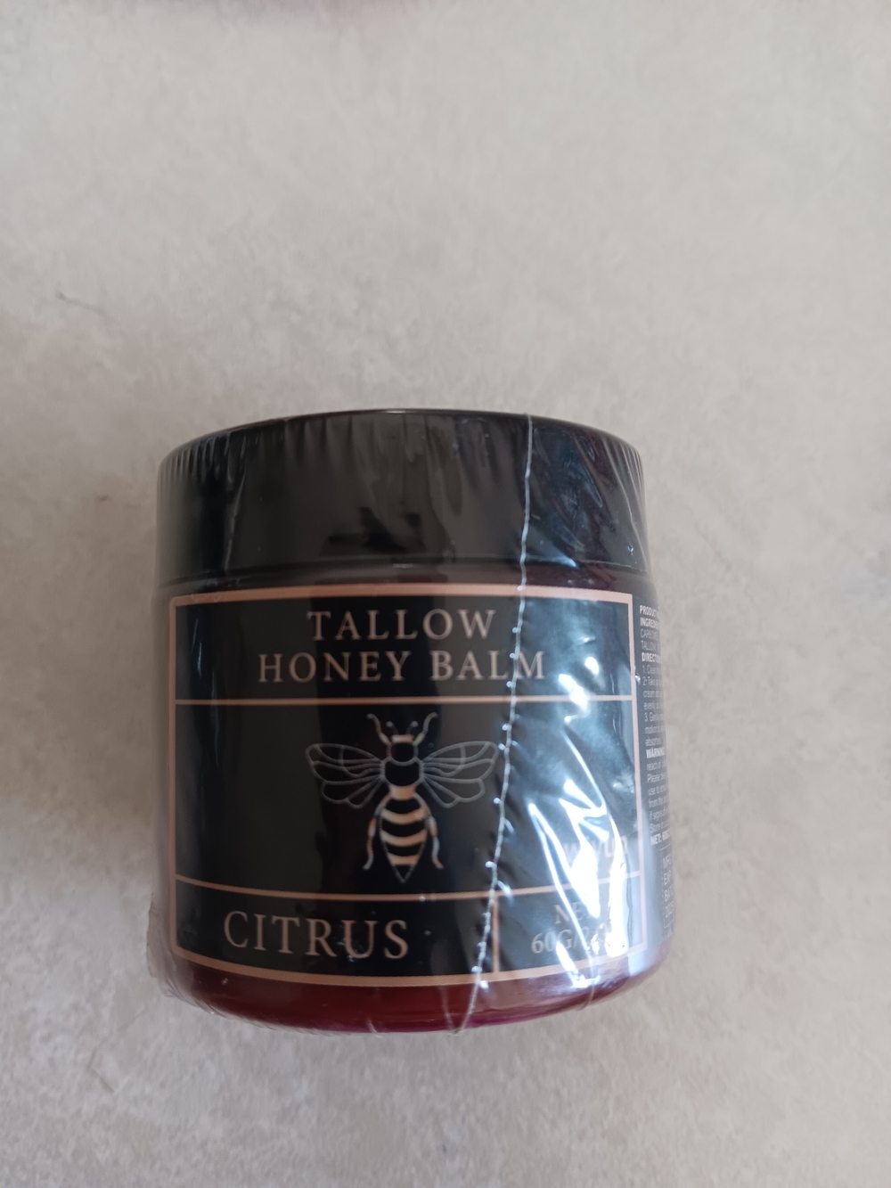 Tallow Honey Balm Citrus Body Salve — Black & Gold